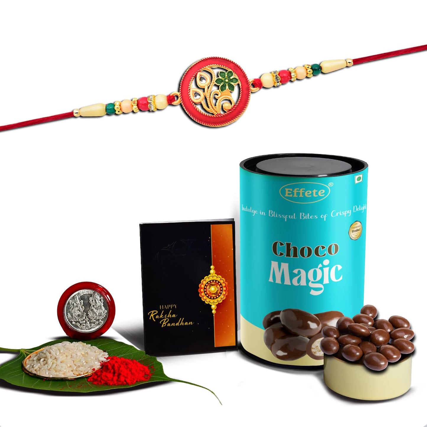 Rakhi (K1_518_cm) Chocolate Magic Rakhi For Brother With Gift Handmade Rakhi Rakhi Combo For Brother Stylish Rakhi For Brother Set Of 1 Rakhi