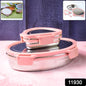 Ganesh Classy 2-piece Stainless Steel Lunch Box Set