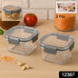 Apex Press N Lock Airtight Food Storage Container Set (2pc450ml) Approx