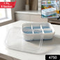 Mini Plastic 6 Cavity Ice Tray - Freeze  Fresh Compact Ice Cube Tray
